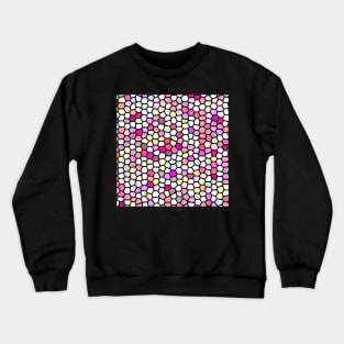 Painted Glass of Pink Diamond Arrows Crewneck Sweatshirt